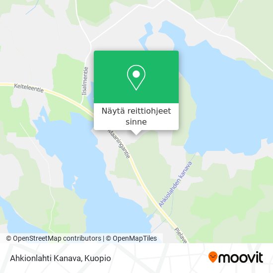 Ahkionlahti Kanava kartta