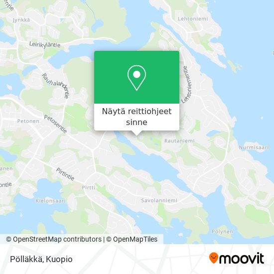 Pölläkkä kartta