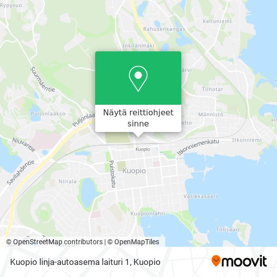 Kuopio linja-autoasema laituri 1 kartta