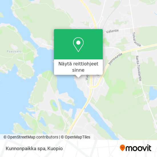 Kunnonpaikka spa kartta