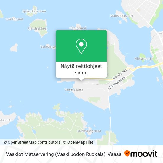 Vasklot Matservering (Vaskiluodon Ruokala) kartta