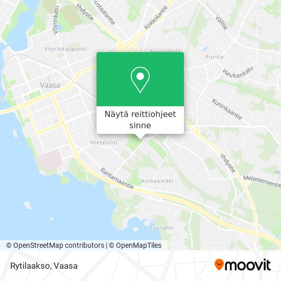 Kuinka päästä kohteeseen Rytilaakso paikassa Vaasa kulkuvälineellä Bussi?