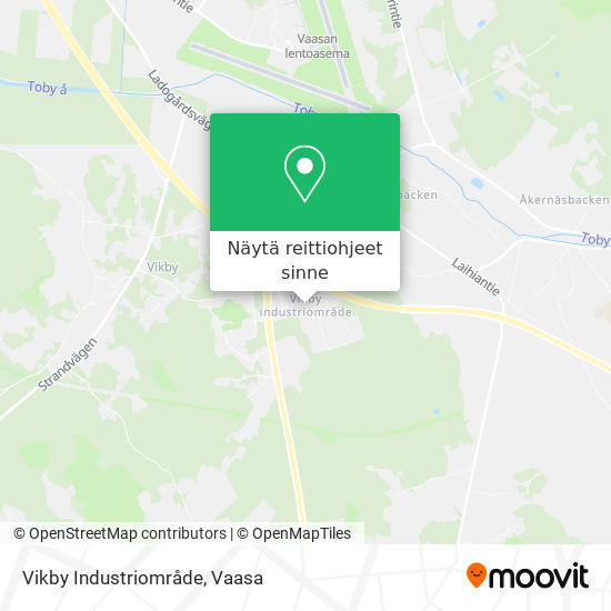 Vikby Industriområde kartta