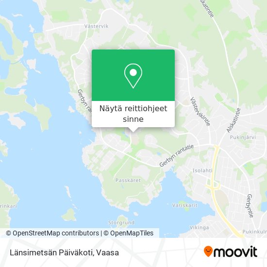 Länsimetsän Päiväkoti kartta