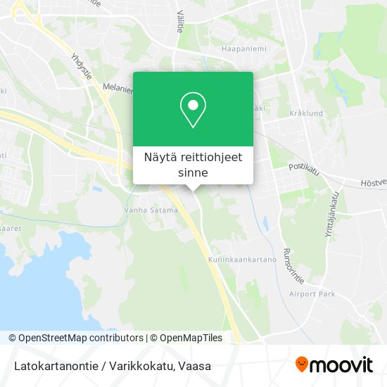 Kuinka päästä kohteeseen Latokartanontie / Varikkokatu paikassa Vaasa  kulkuvälineellä Bussi?