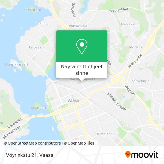 Vöyrinkatu 21 kartta