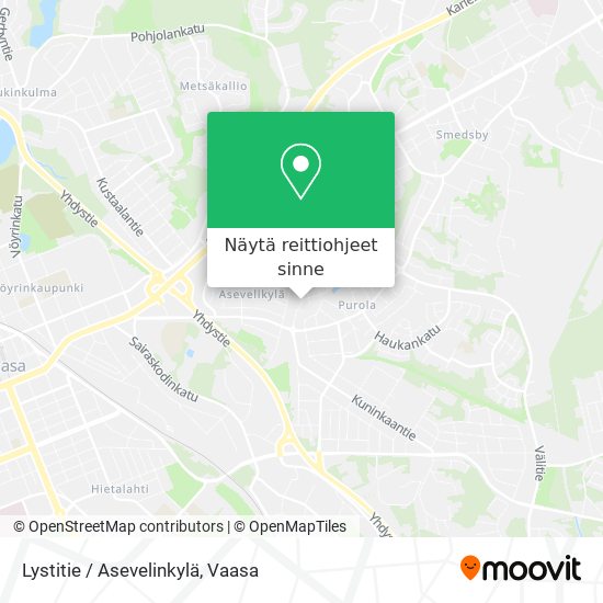 Lystitie / Asevelinkylä kartta