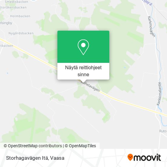 Storhagavägen Itä kartta