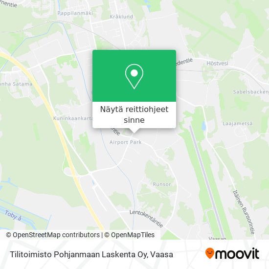 Tilitoimisto Pohjanmaan Laskenta Oy kartta