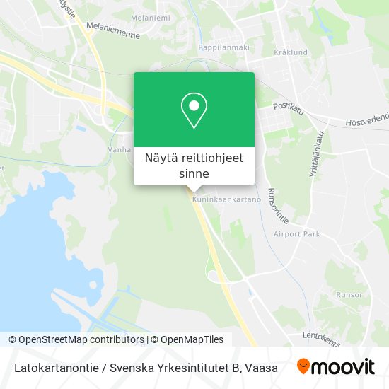 Latokartanontie / Svenska Yrkesintitutet B kartta