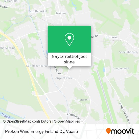 Prokon Wind Energy Finland Oy kartta