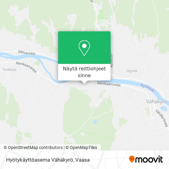 Hyötykäyttöasema Vähäkyrö kartta