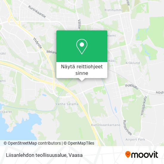 Liisanlehdon teollisuusalue kartta