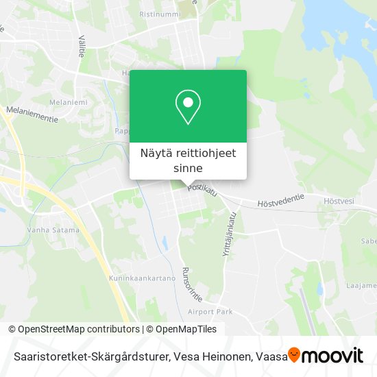 Saaristoretket-Skärgårdsturer, Vesa Heinonen kartta