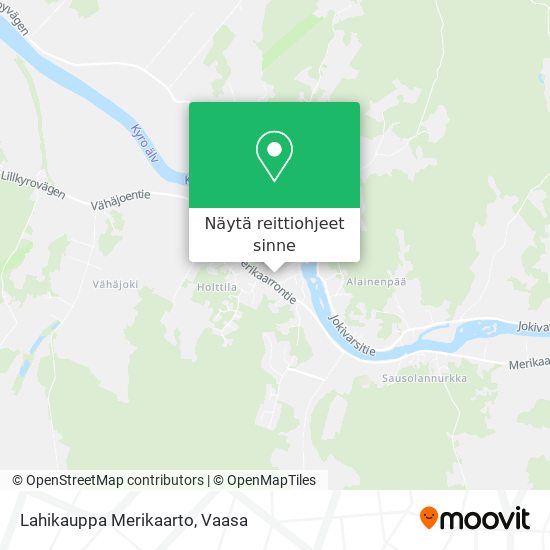 Lahikauppa Merikaarto kartta