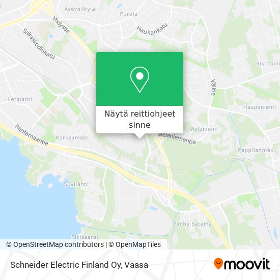 Schneider Electric Finland Oy kartta