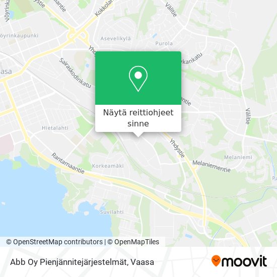 Abb Oy Pienjännitejärjestelmät kartta