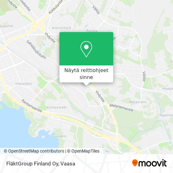 FläktGroup Finland Oy kartta