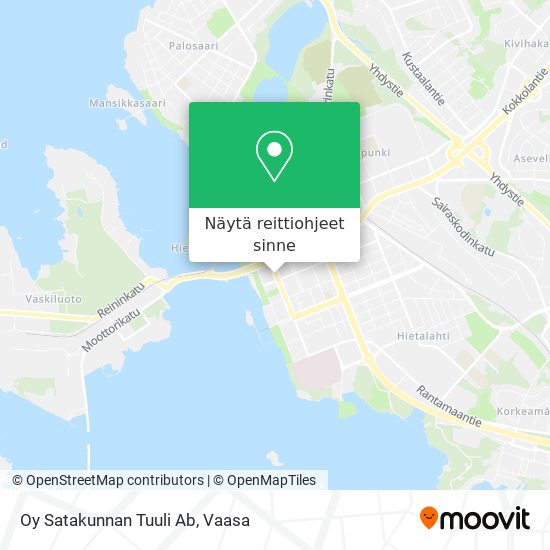Oy Satakunnan Tuuli Ab kartta