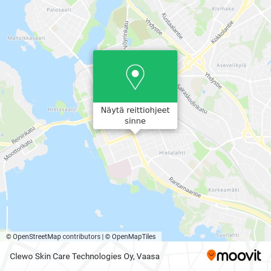 Clewo Skin Care Technologies Oy kartta