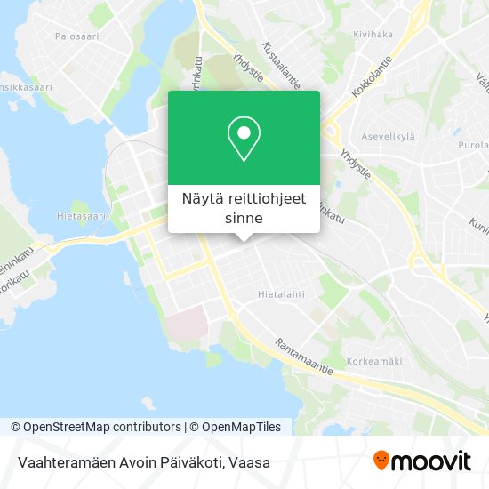Vaahteramäen Avoin Päiväkoti kartta
