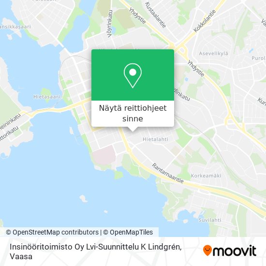 Insinööritoimisto Oy Lvi-Suunnittelu K Lindgrén kartta