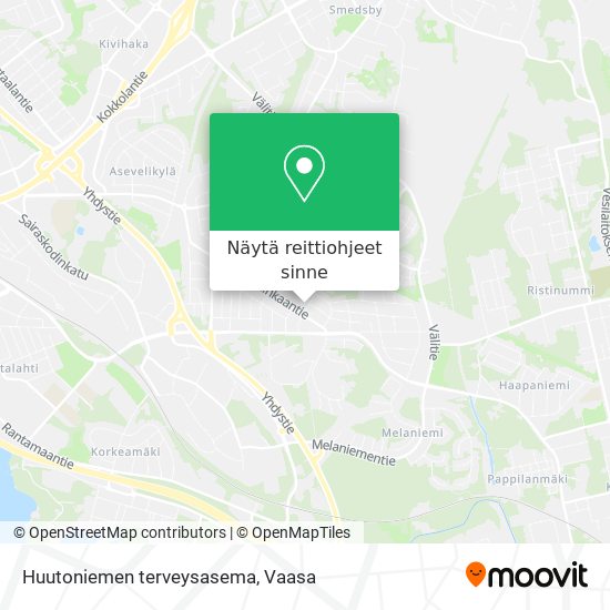 Huutoniemen terveysasema kartta