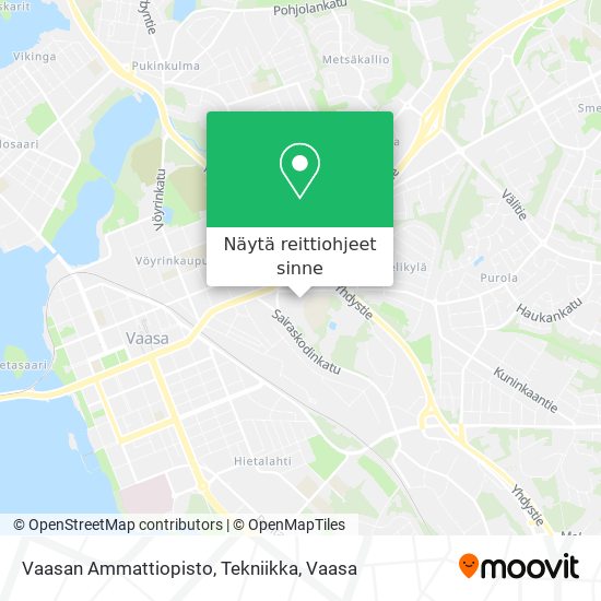 Vaasan Ammattiopisto, Tekniikka kartta