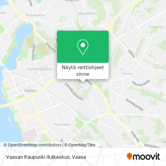 Vaasan Kaupunki Ikäkeskus kartta