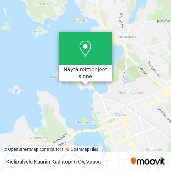 Kielipalvelu Kauriin Kääntöpiiri Oy kartta