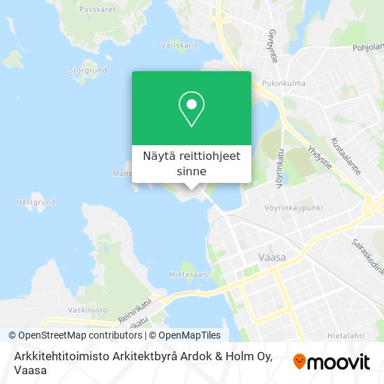 Arkkitehtitoimisto Arkitektbyrå Ardok & Holm Oy kartta