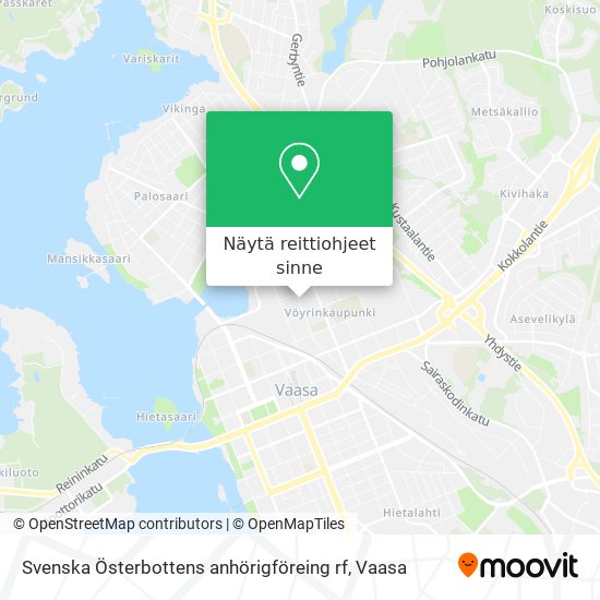 Svenska Österbottens anhörigföreing rf kartta