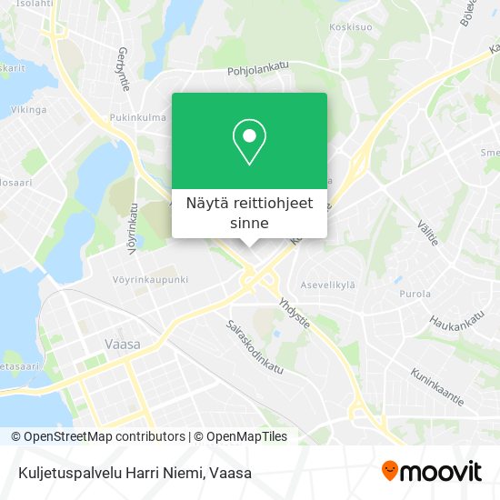 Kuljetuspalvelu Harri Niemi kartta
