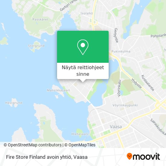 Fire Store Finland avoin yhtiö kartta