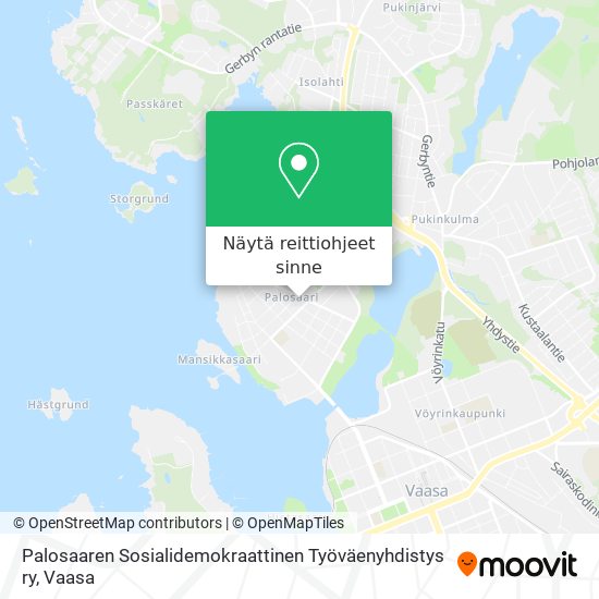 Palosaaren Sosialidemokraattinen Työväenyhdistys ry kartta