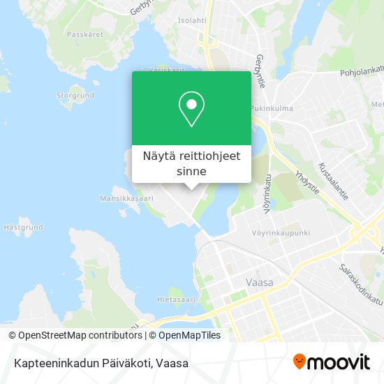 Kapteeninkadun Päiväkoti kartta