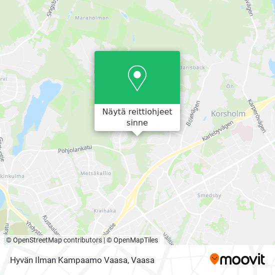 Hyvän Ilman Kampaamo Vaasa kartta