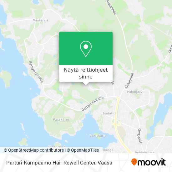 Parturi-Kampaamo Hair Rewell Center kartta