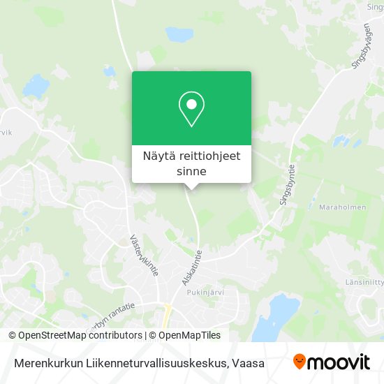 Merenkurkun Liikenneturvallisuuskeskus kartta