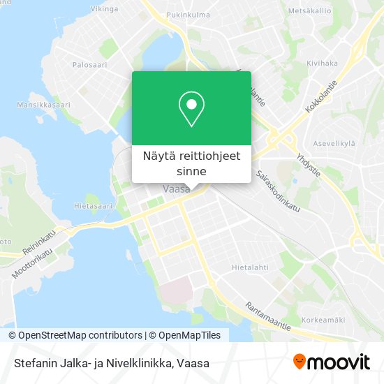 Stefanin Jalka- ja Nivelklinikka kartta