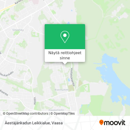 Kuinka päästä kohteeseen Äestäjänkadun Leikkialue paikassa Vaasa  kulkuvälineellä Bussi?