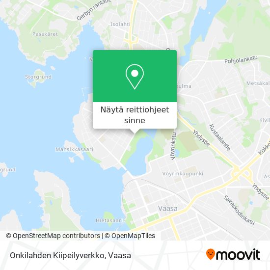 Onkilahden Kiipeilyverkko kartta