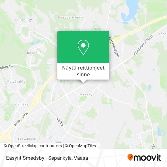 Easyfit Smedsby - Sepänkylä kartta