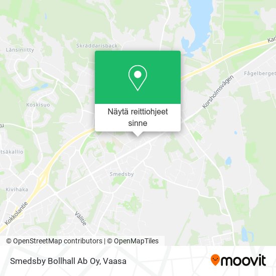 Smedsby Bollhall Ab Oy kartta