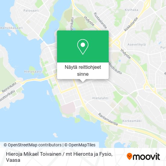 Hieroja Mikael Toivainen / mt Hieronta ja Fysio kartta