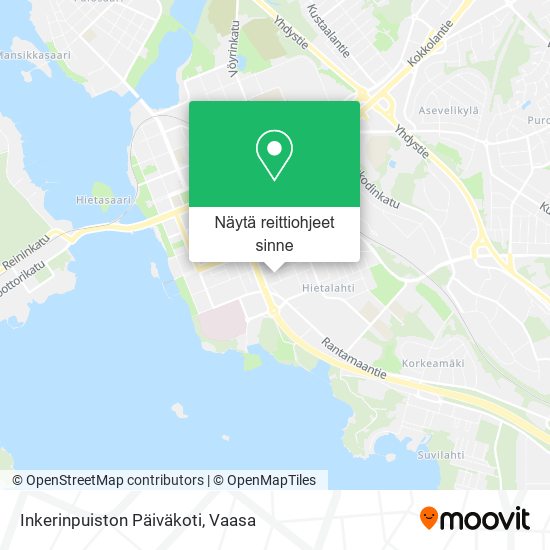 Inkerinpuiston Päiväkoti kartta