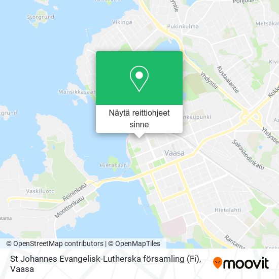 St Johannes Evangelisk-Lutherska församling (Fi) kartta