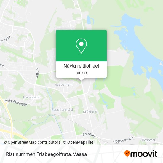 Ristinummen Frisbeegolfrata kartta