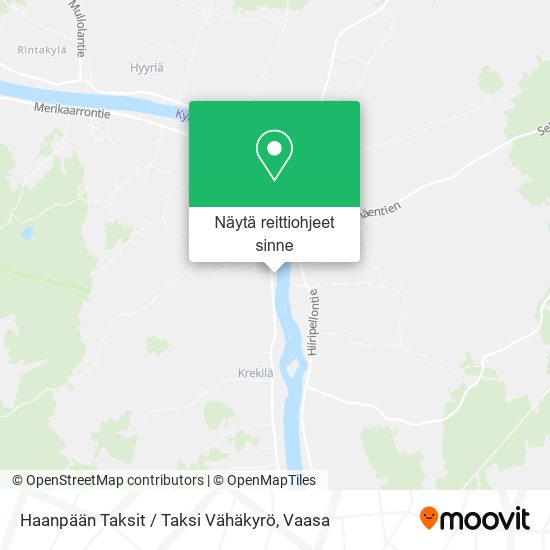 Haanpään Taksit / Taksi Vähäkyrö kartta