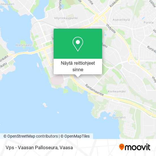 Vps - Vaasan Palloseura kartta